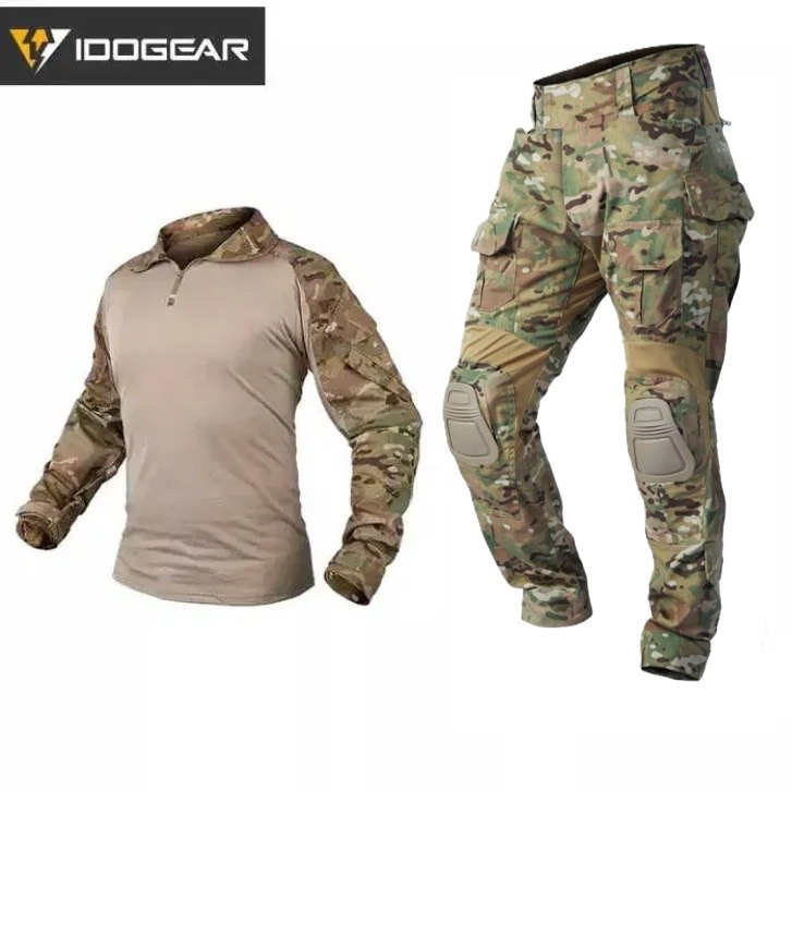 Комплект форми IDOGEAR G3v2 Combat штани з наколінниками та сорочка (мультикам) - Зображення 7