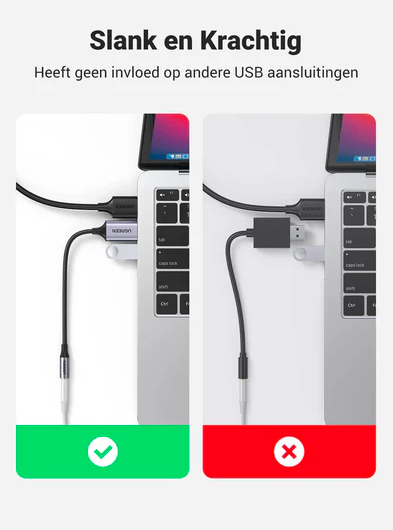 Перехідник Ugreen CM477 USB to 3.5 мм Audio Adapter 25см - Зображення 6