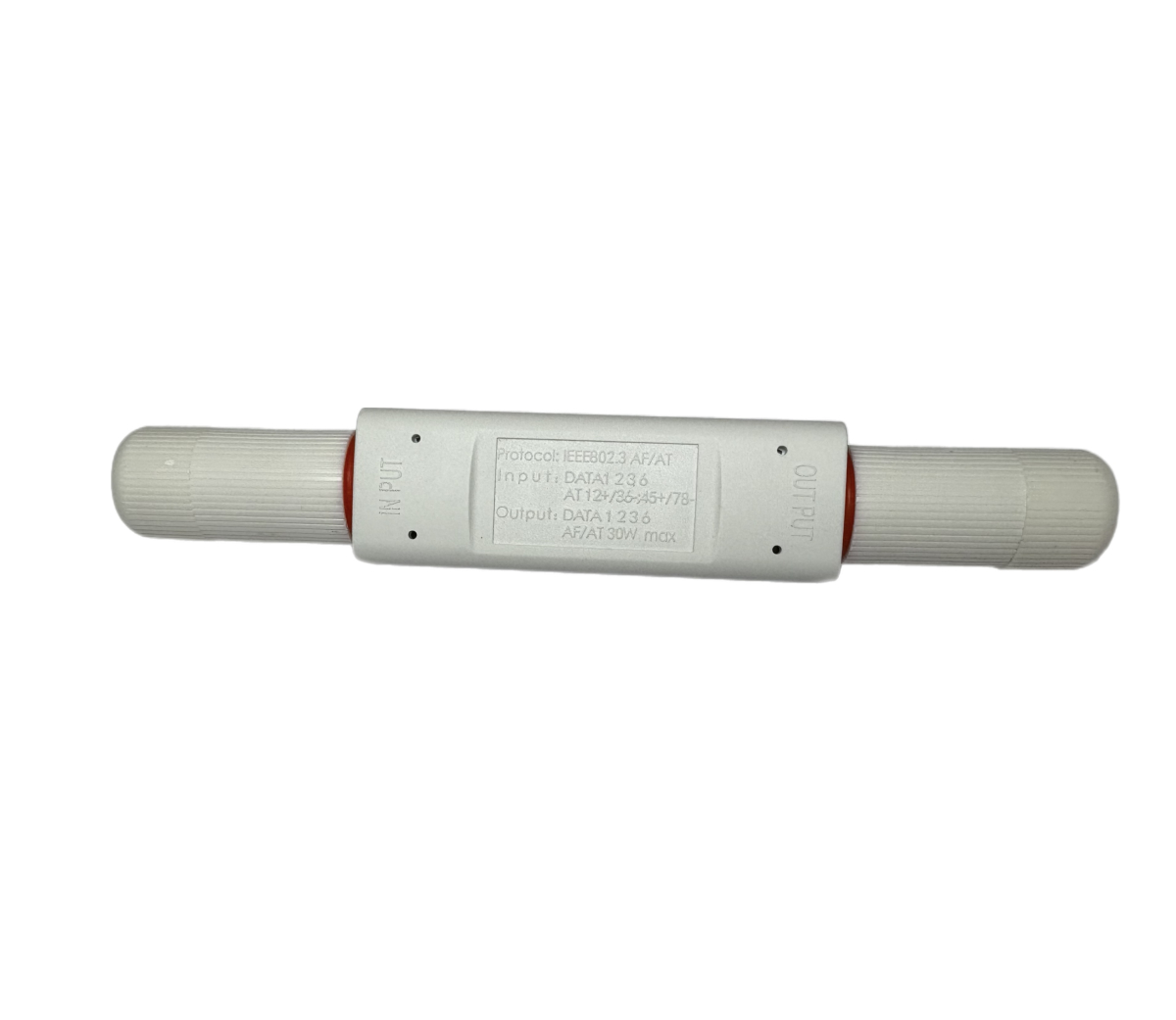 Ethernet PoE адаптер / інжектор-фільтр пасивний, IEEE 802.3af/at, 30W, Data 1/2/3/6, живлення 4/5 (+), 7/8 (-)