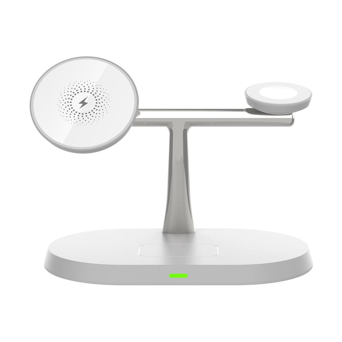 Бездротова зарядна станція 3 в 1 Wireless Charger | Магнітна зарядка для смартфона, навушників та смарт-годинника