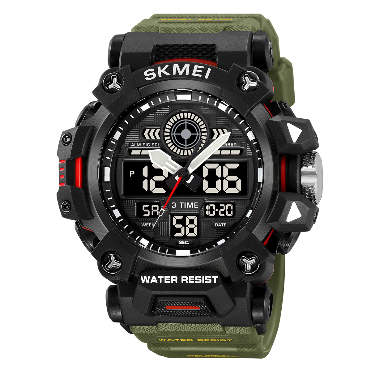 Чоловічий годинник Skmei 2226AG Army Green