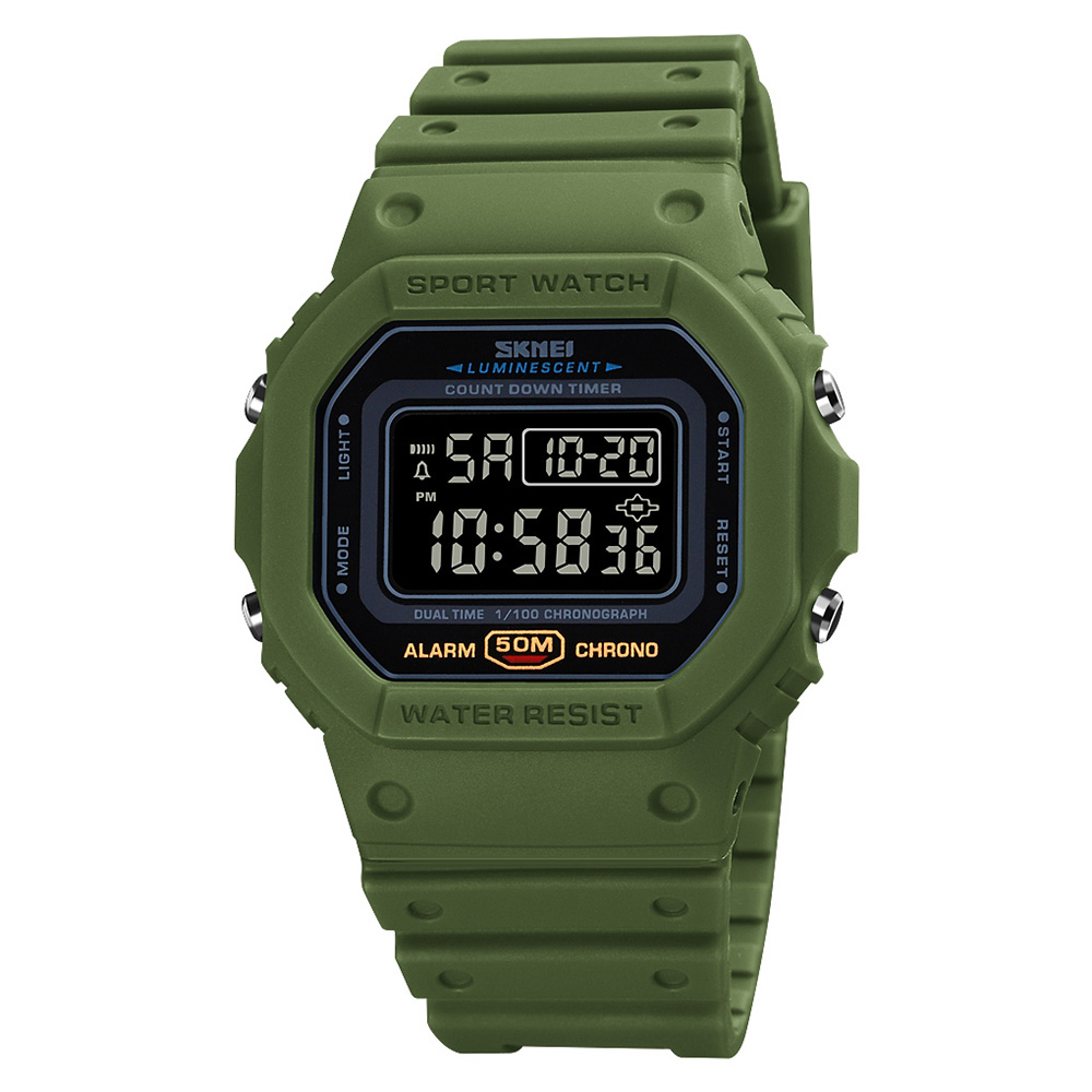 Чоловічий годинник Skmei 1628 Military-Black