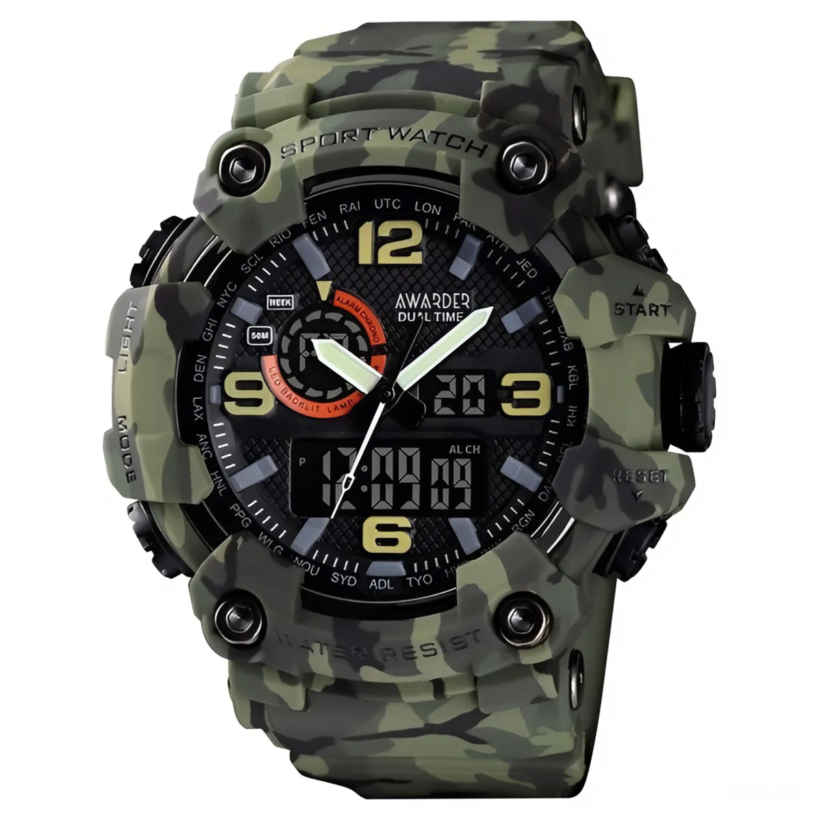 Чоловічий годинник Awarder 002  Camo Green