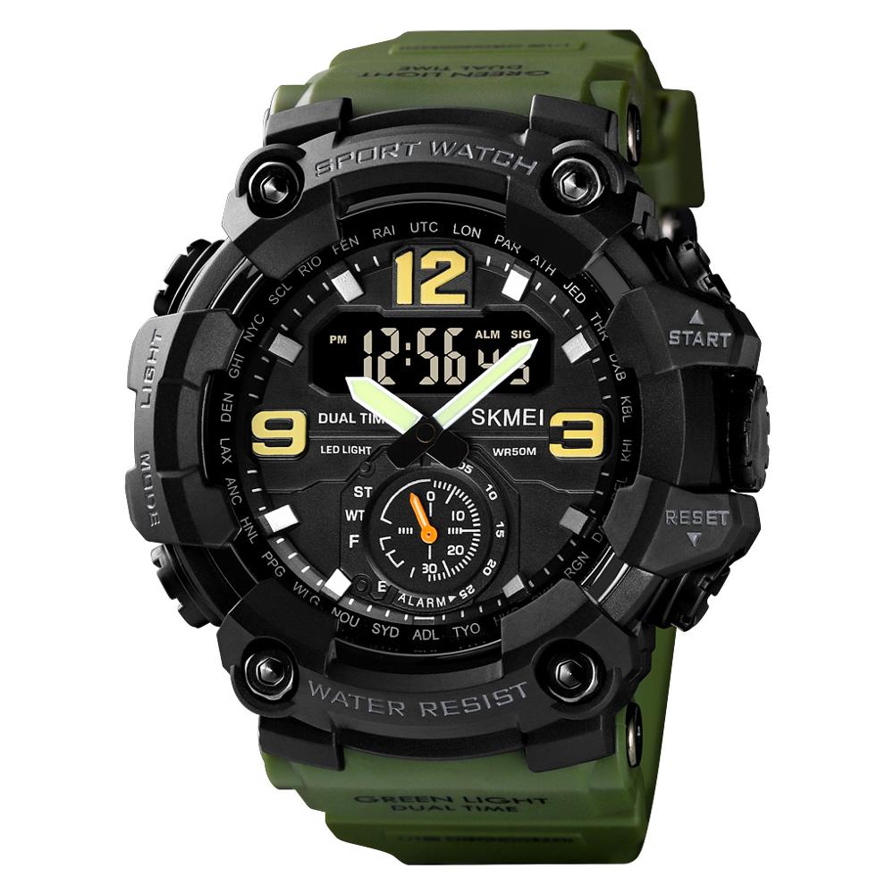 Чоловічий годинник Skmei 1637AG Army Green