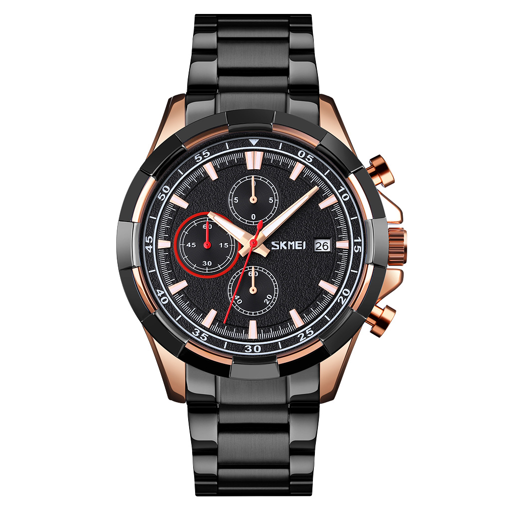 Чоловічий годинник Skmei 9192RGBK Rose Gold-Black