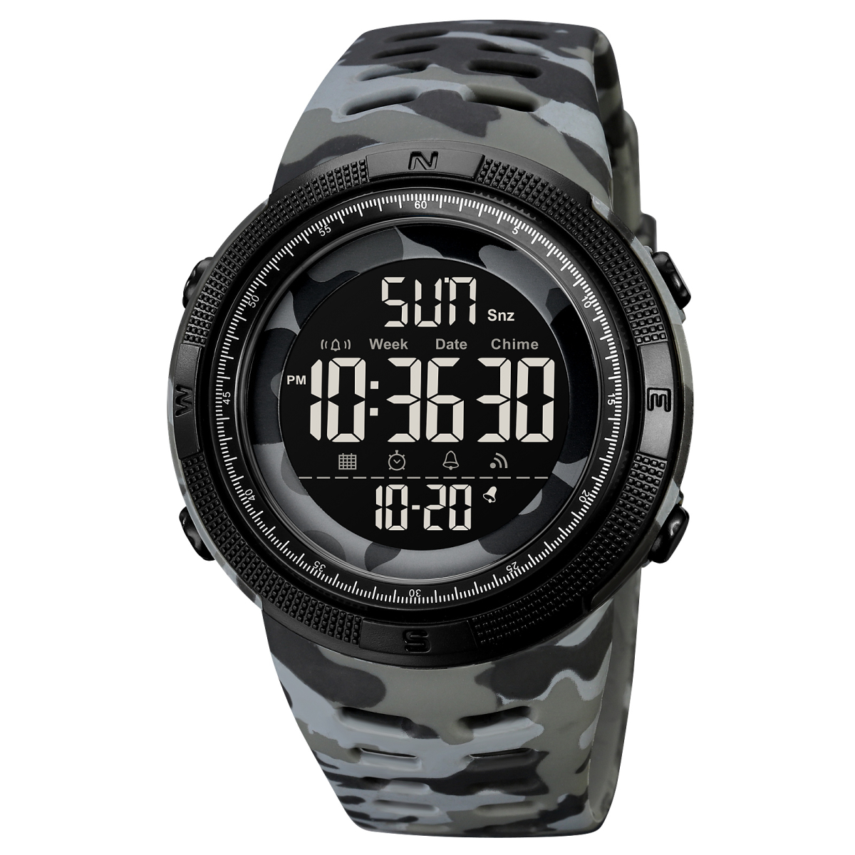 Чоловічий годинник Skmei 2070CMGY Camo Grey