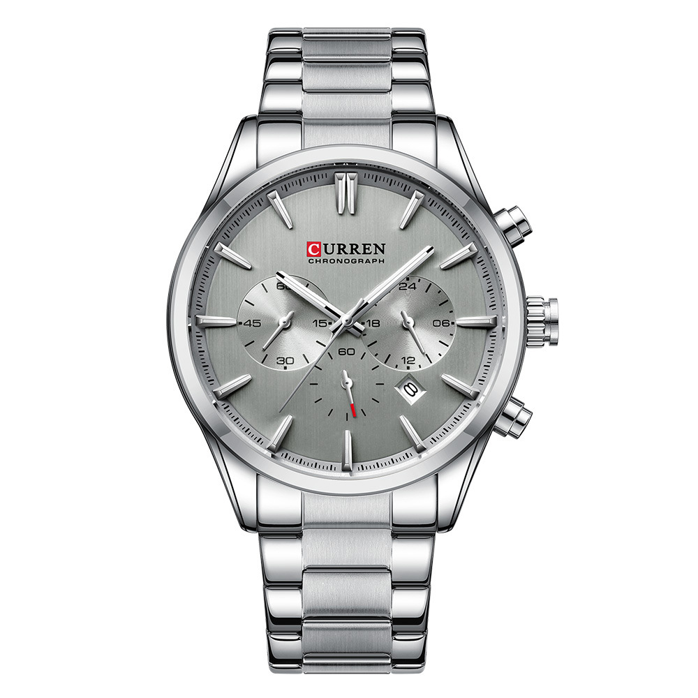 Curren 8446 All Silver