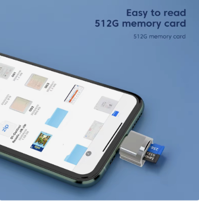 Картридер для айфону Olaf TF Card Reader Mini Micro-SD Card to Lighting Adapter - Зображення 2
