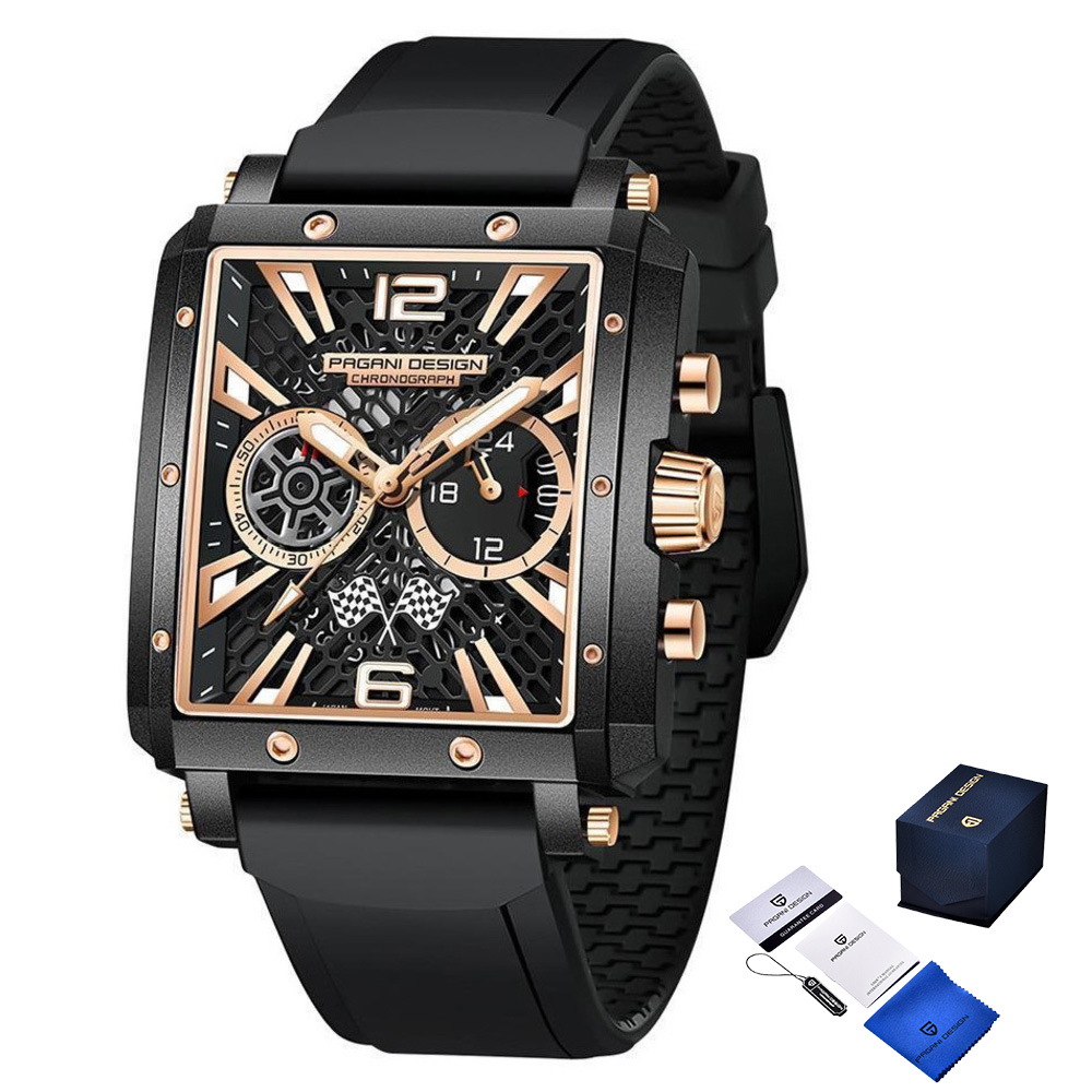 Чоловічий годинник Pagani Design PD-1725 Black-Black