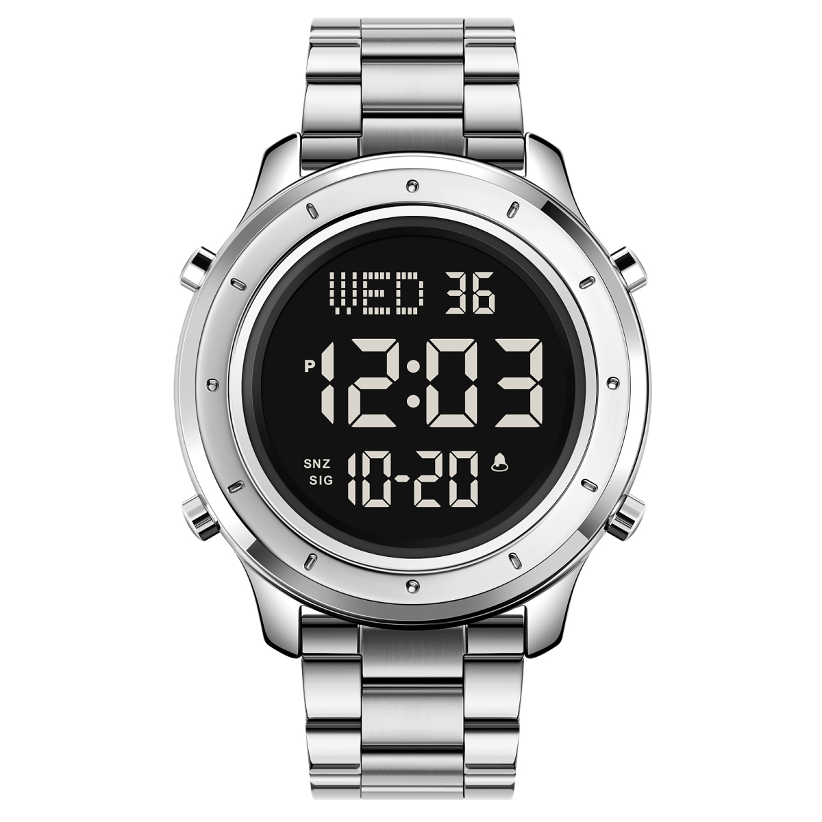 Чоловічий годинник Skmei 1864SSIBK Silver-Black-Steel