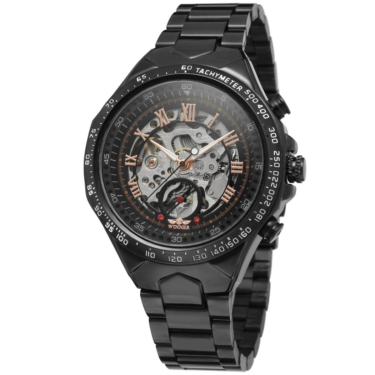 Winner 8067 Black-Silver-Red Cristal