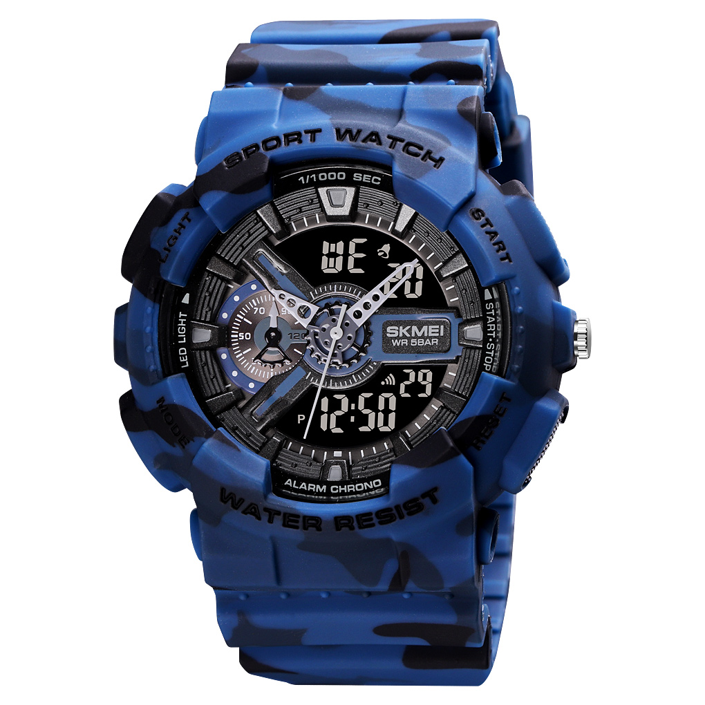 Чоловічий годинник Skmei 1688CMBU Camo Blue
