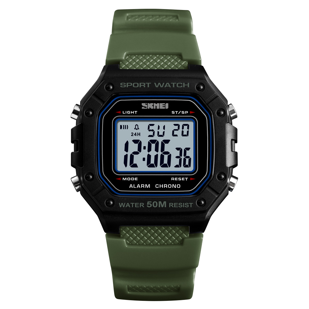 Чоловічий годинник Skmei 1496AG Army Green