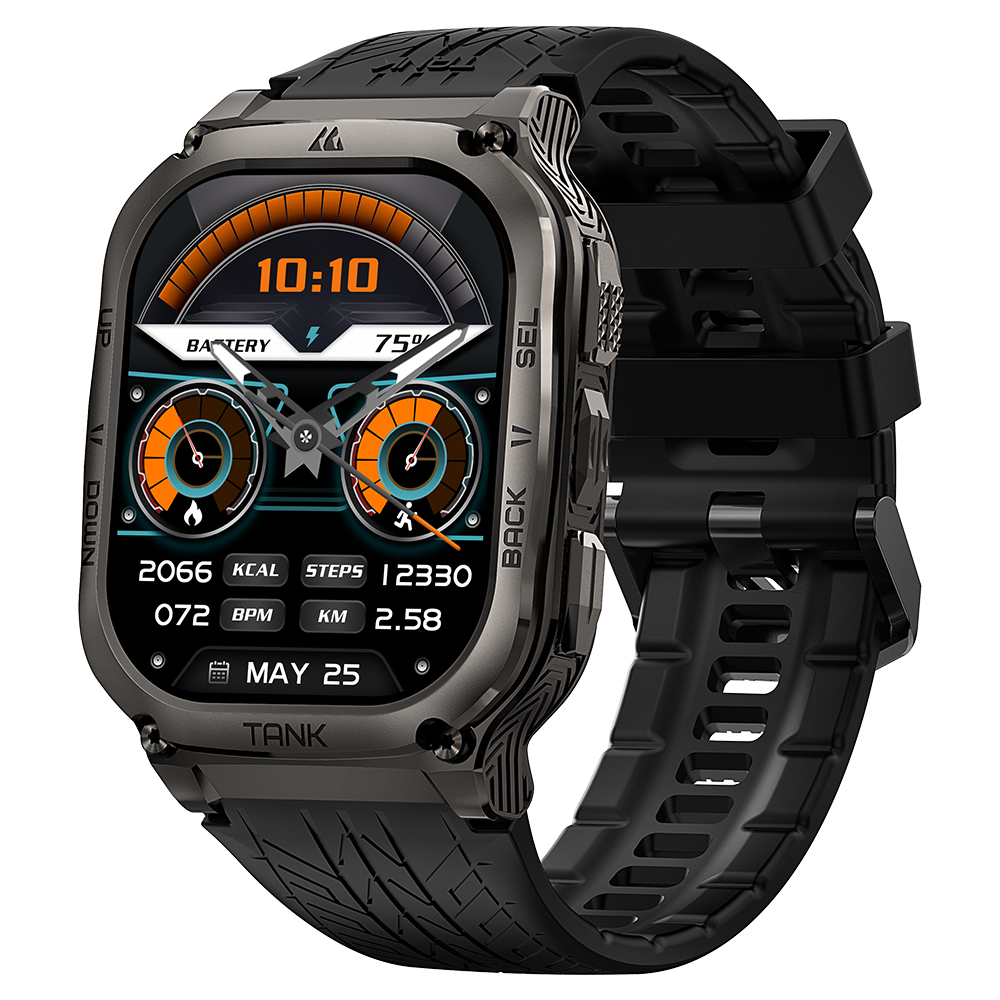 Спортивний Розумний Годинник Kospet TANK M3 Black + Спортивні Режими, Водозахист, Дзвінки