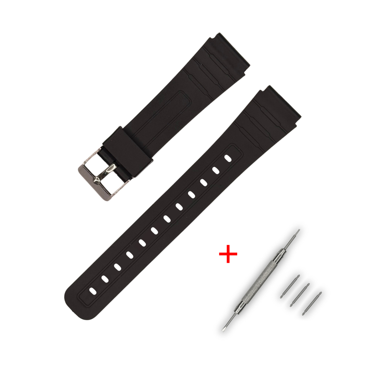 Ремінець для Casio G-Shock C-type 18mm Black SI
