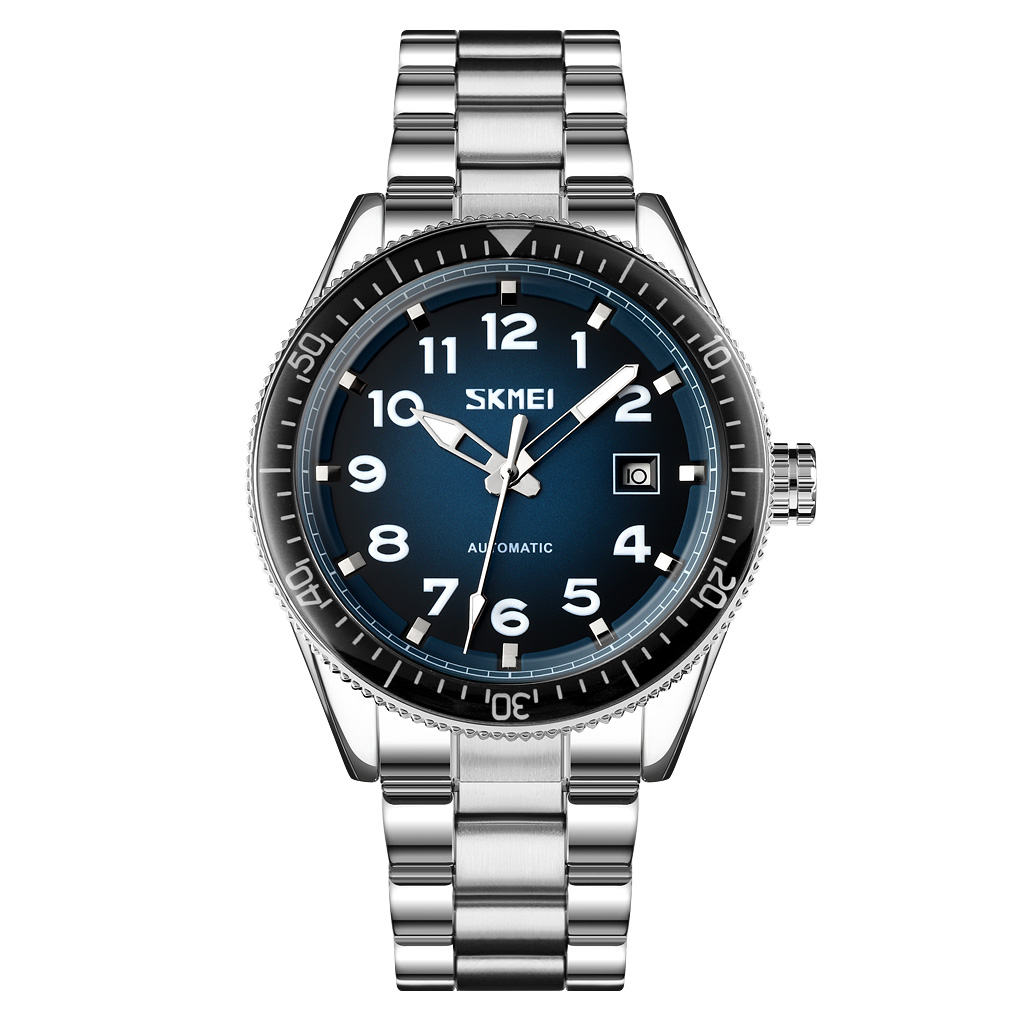 Чоловічий годинник Skmei 9232SSIBU Silver/blue-steel strap