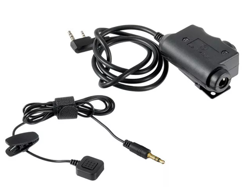 Кнопка PTT EARMOR M52 KEN для радіостанцій BAOFENG (Kenwood)
