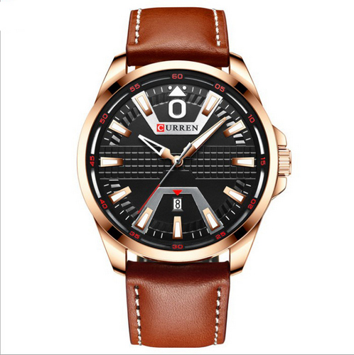 Чоловічий годинник Curren 8379 Cuprum-Black-Brown