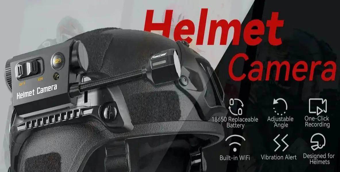 Тактична екшн камера RunCam з кріпленням на військовий шолом 1920*1080 60 кадрів за секунду вбудований WiFi - Зображення 10