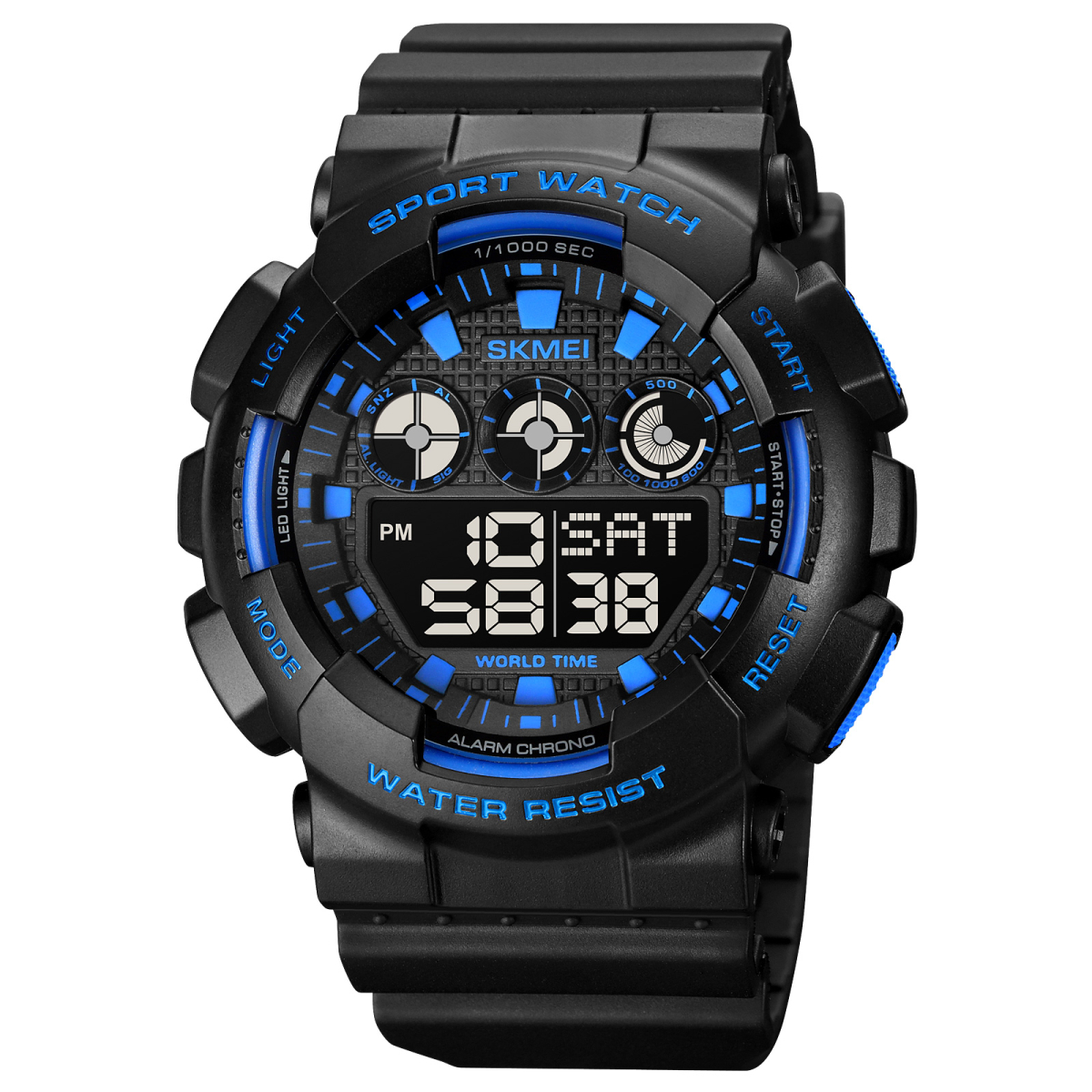 Чоловічий годинник Skmei 1857BU Black-Blue