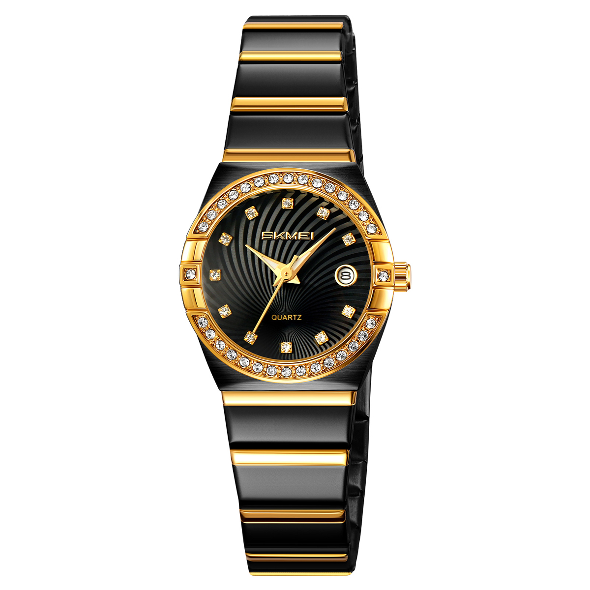 Жіночий класичний годинник Skmei 2342BKGD Black-Gold