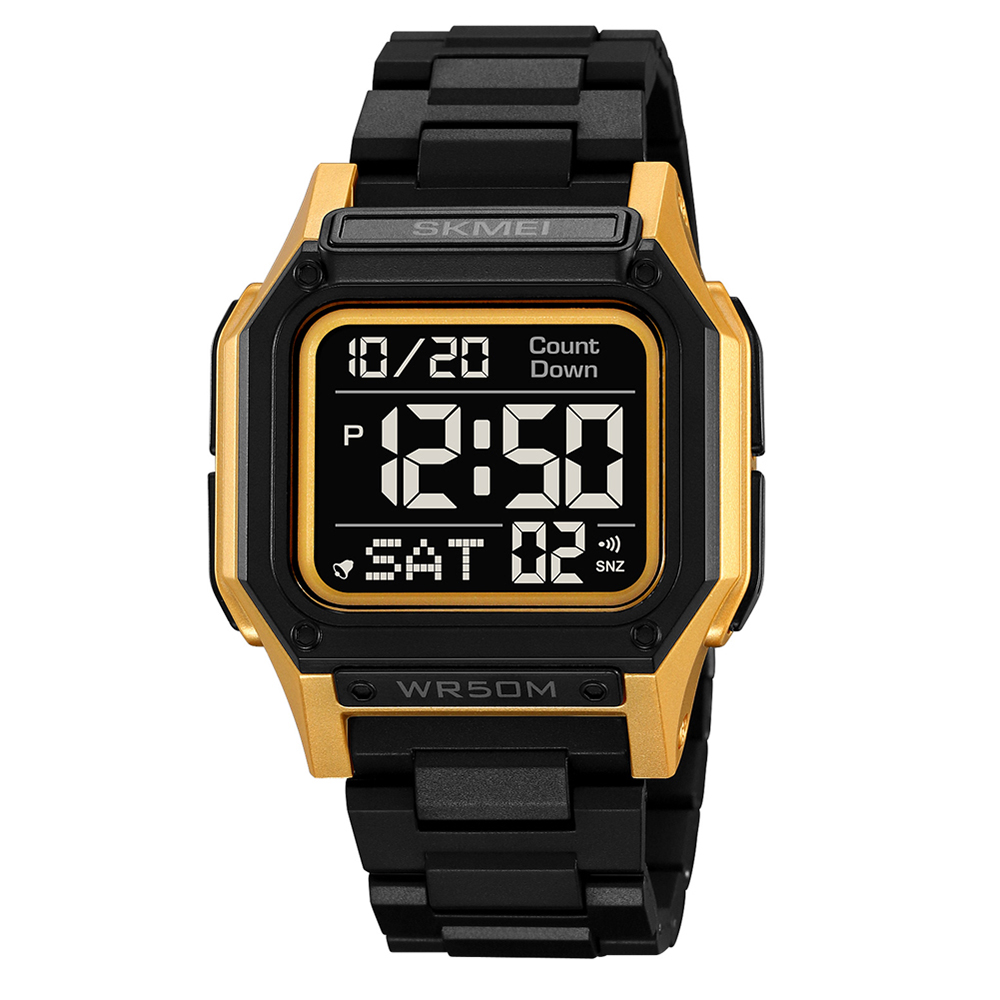Чоловічий годинник Skmei 2264BKGDBK Black-Gold-Black