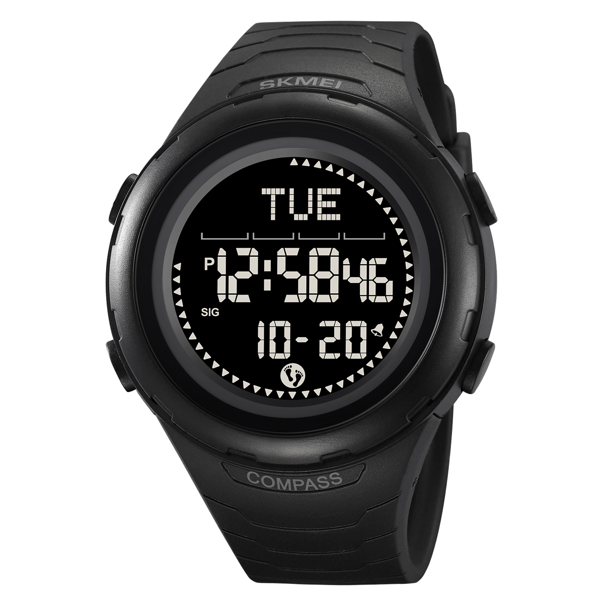 Чоловічий годинник Skmei 2166BKBK Black-Black + Compass