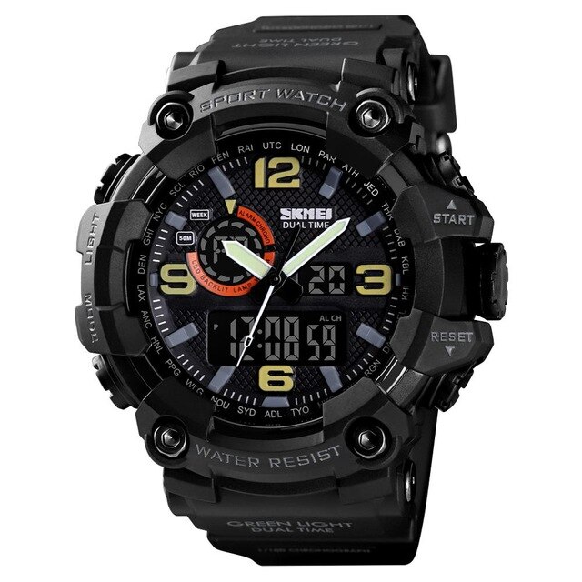 Чоловічий годинник Skmei 1520BK All Black