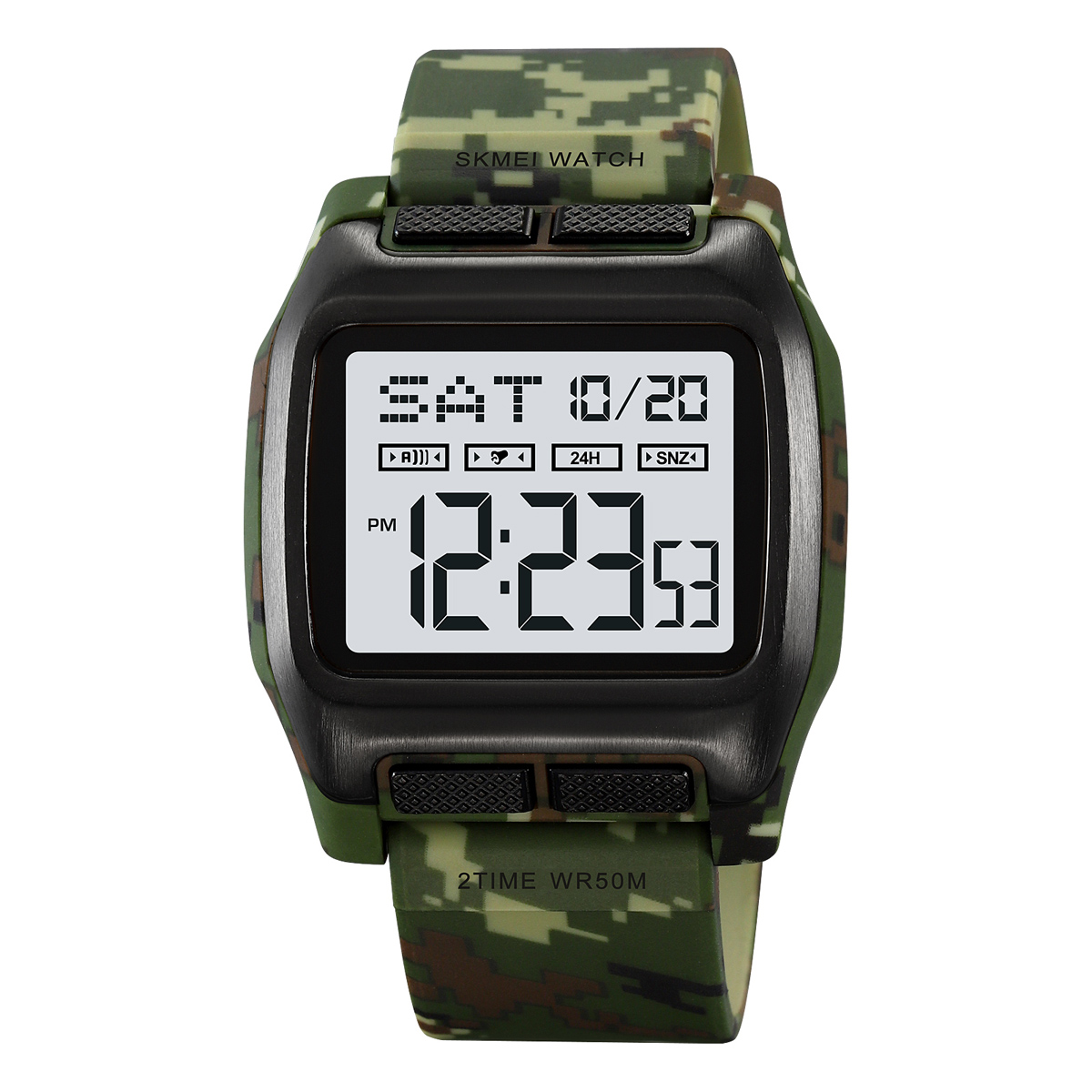 Чоловічий годинник Skmei 2193CMGN Camo Green