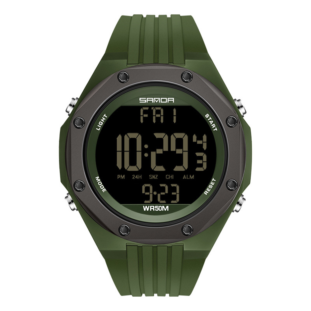 Чоловічий годинник Sanda 6093 Army Green