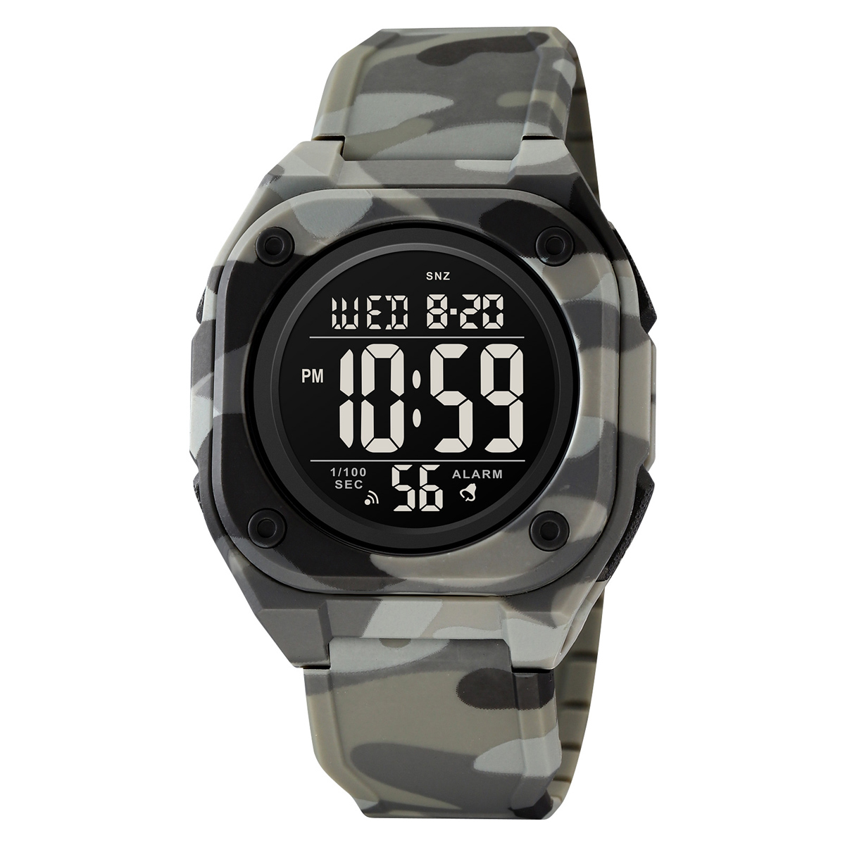 Чоловічий годинник Skmei 2160CMGY Camo Grey
