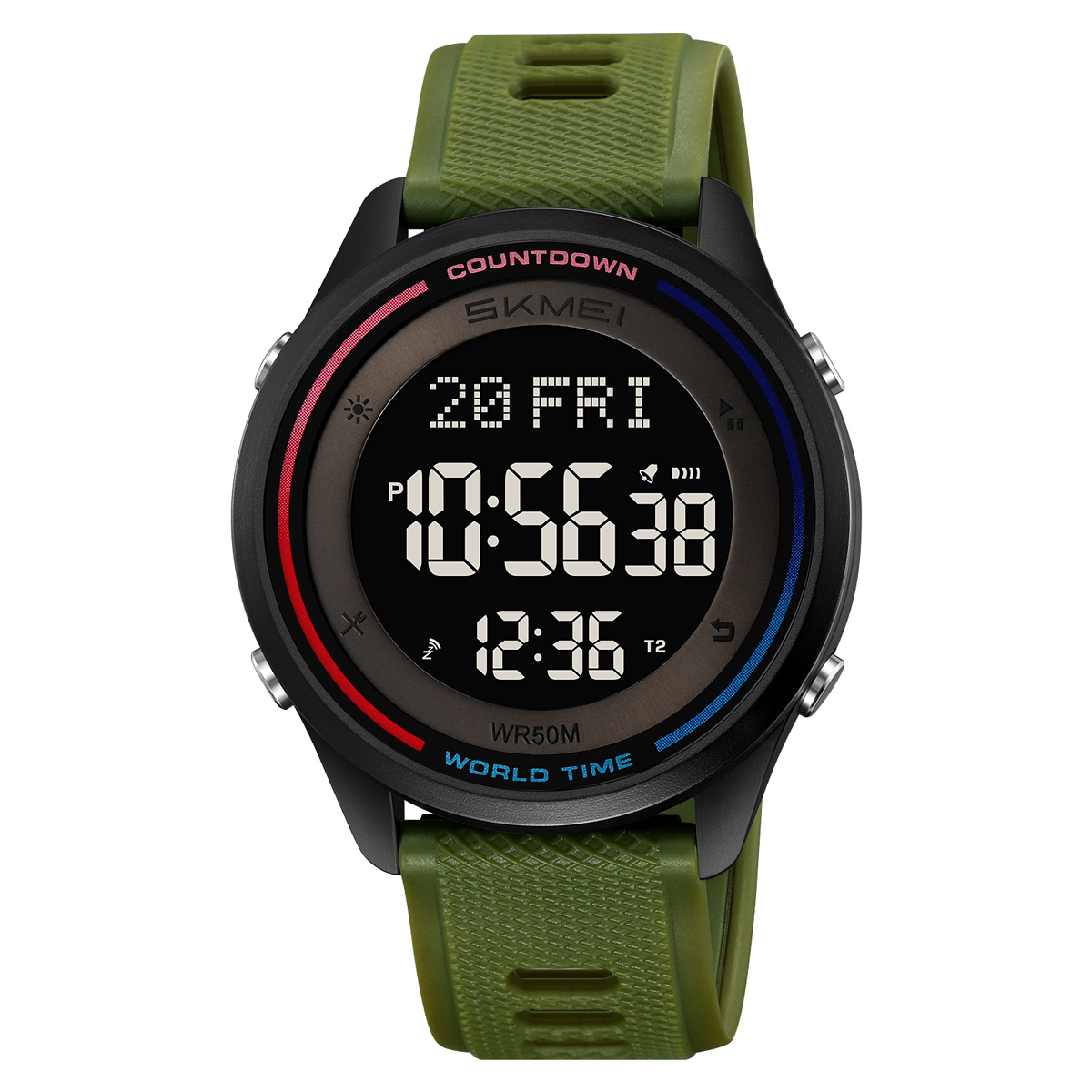 Спортивний чоловічий годинник Skmei 2348AG Army Green