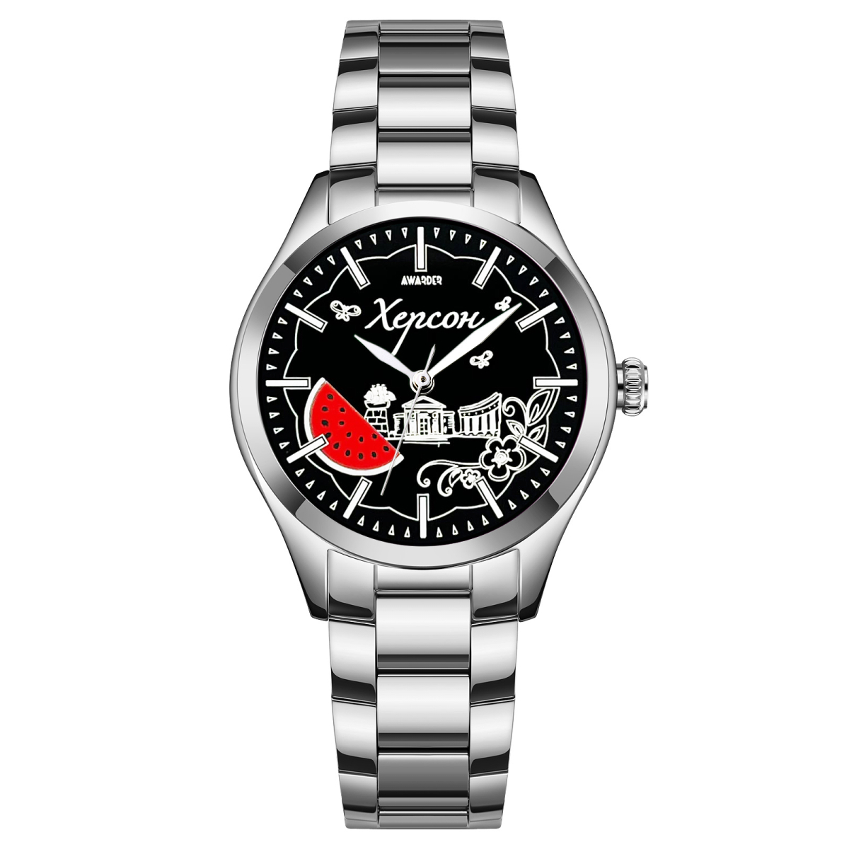 Жіночий годинник Awarder 035 Херсон I Silver-Black