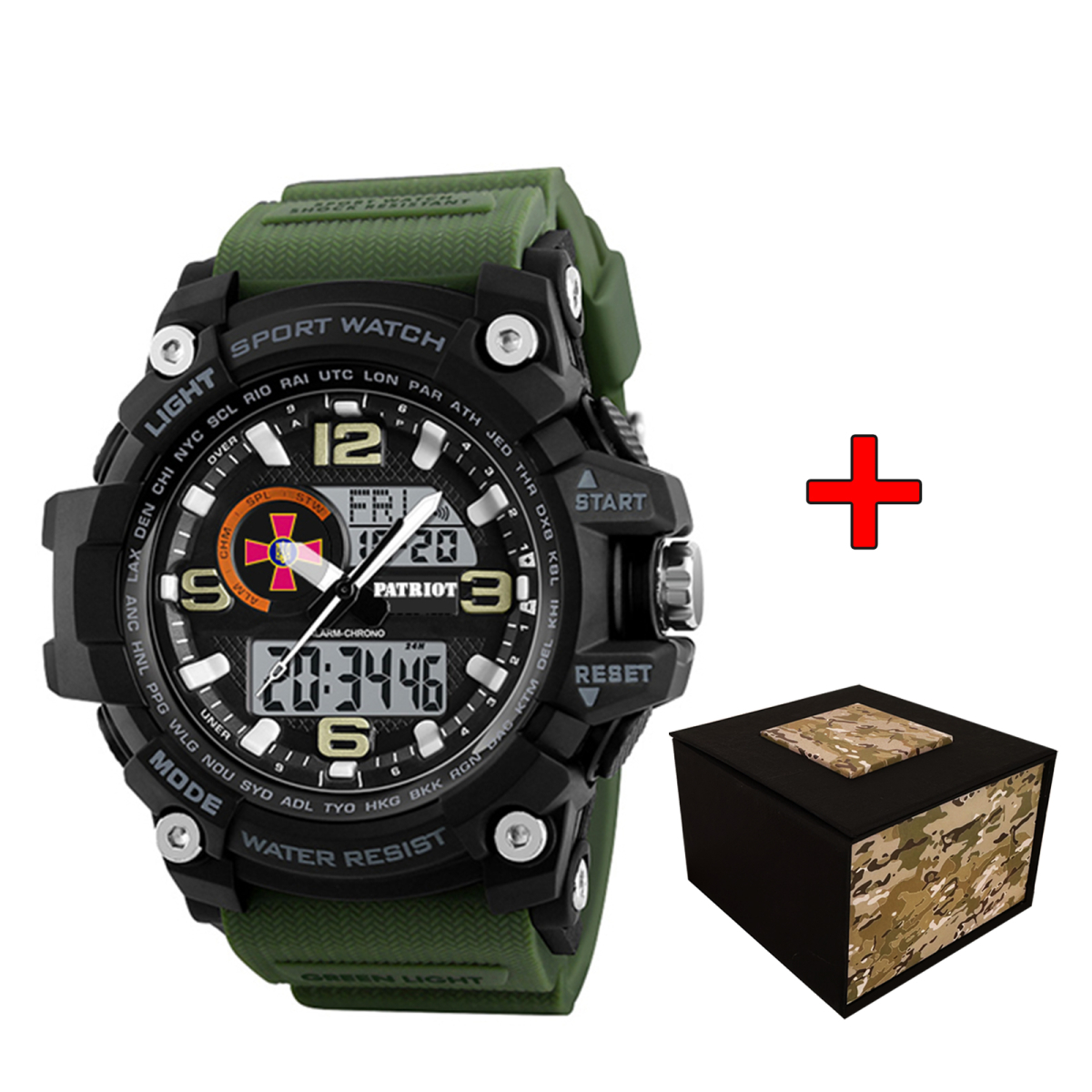 Patriot 012AGSU ЗСУ Чорні з зеленим + Коробка.