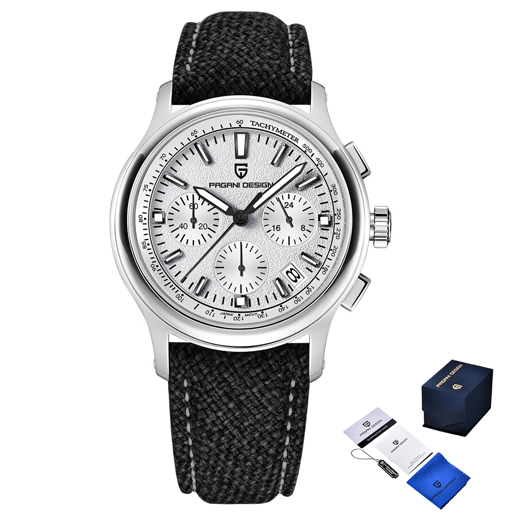 Чоловічий годинник Pagani Design PD-1781 Black-Silver-White