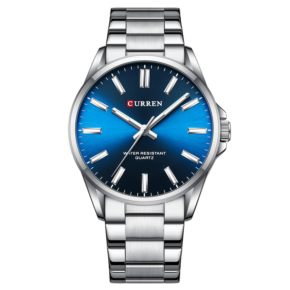 Чоловічий годинник Curren 9090 Silver-Blue