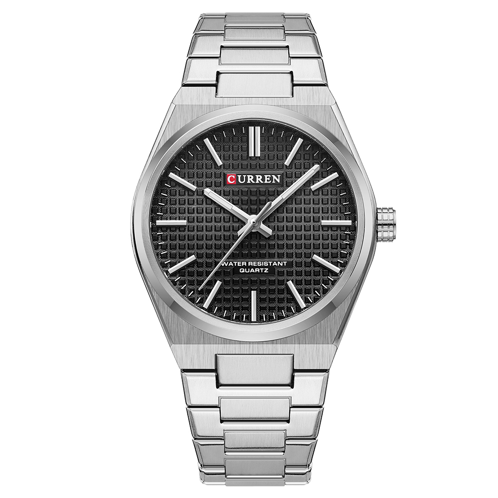 Чоловічий годинник Curren 8439 Silver-Black