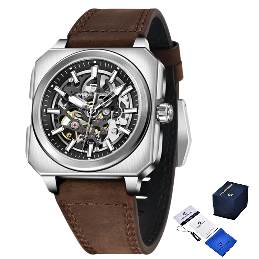 Чоловічий годинник Pagani Design PD-1791 Brown-Silver-Black