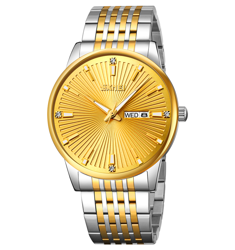 Чоловічий годинник Skmei 9323TGDGD Silver/Gold-Gold