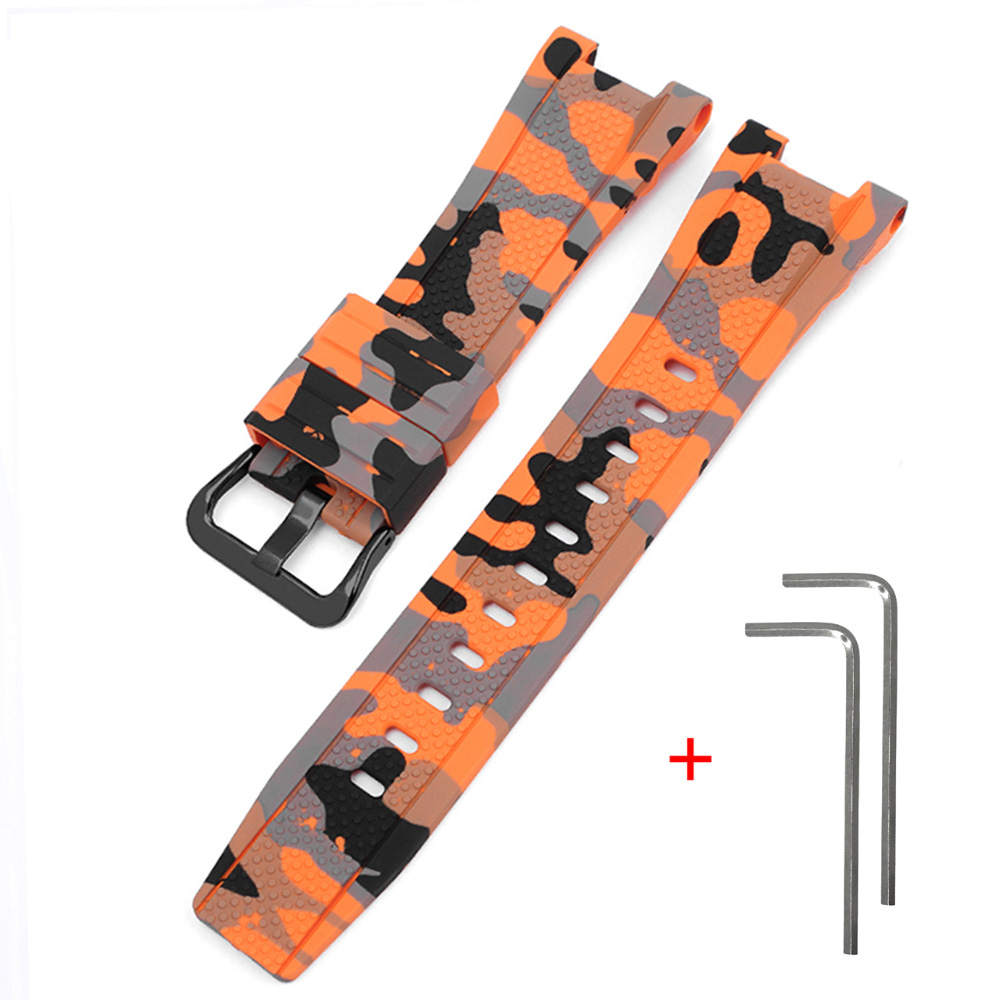Ремінець для Casio G-Shock GST-W300 Camo Orange BK