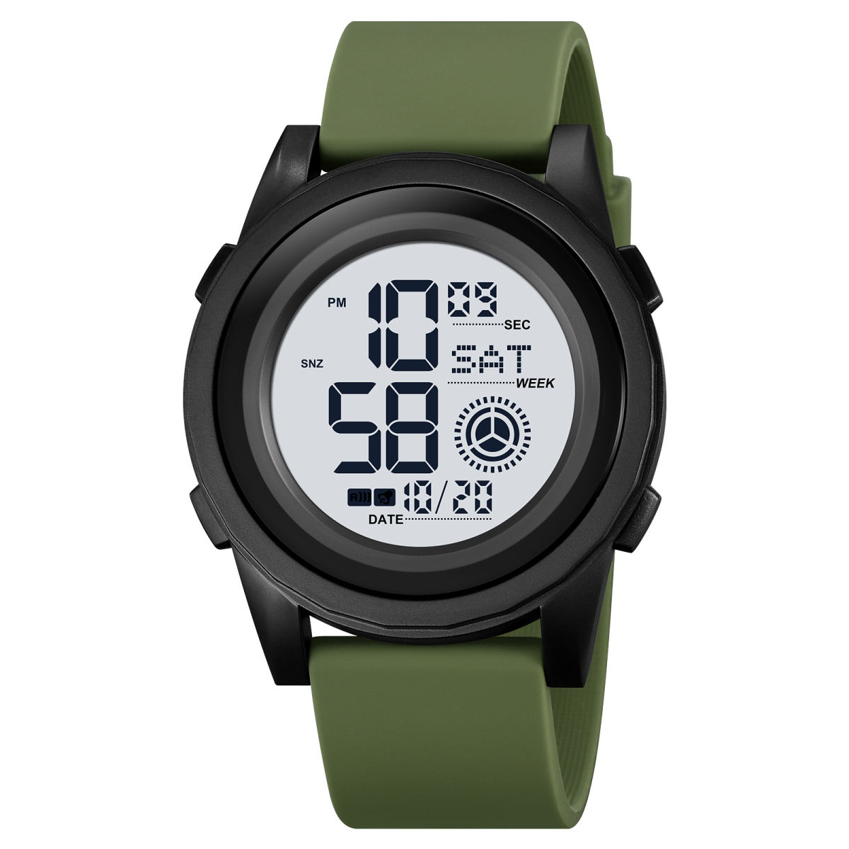 Чоловічий годинник Skmei 2082AGWT Army Green White