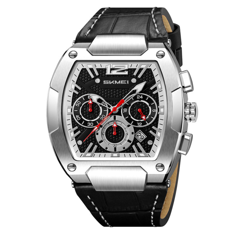 Класичний чоловічий годинник Skmei 9357SIBK Silver-Black
