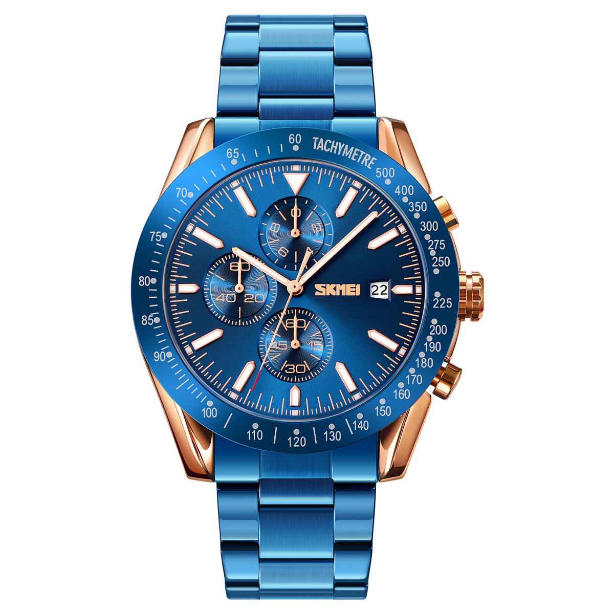 Skmei 9253RGBU Rose Gold-Blue SALE