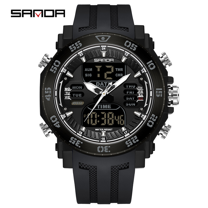 Чоловічий годинник Sanda 6029 All Black