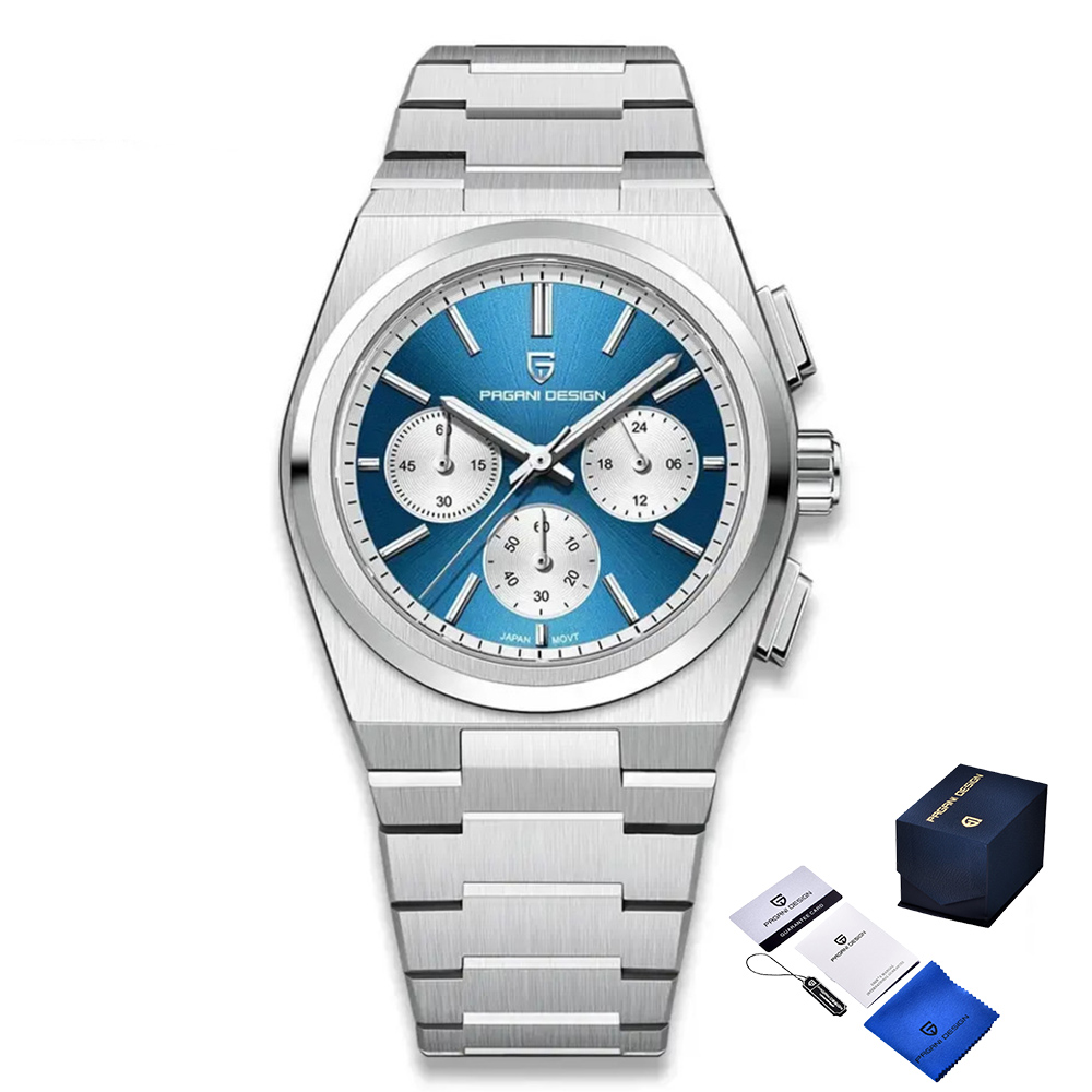 Чоловічий годинник Pagani Design PD-1761 Silver-Blue