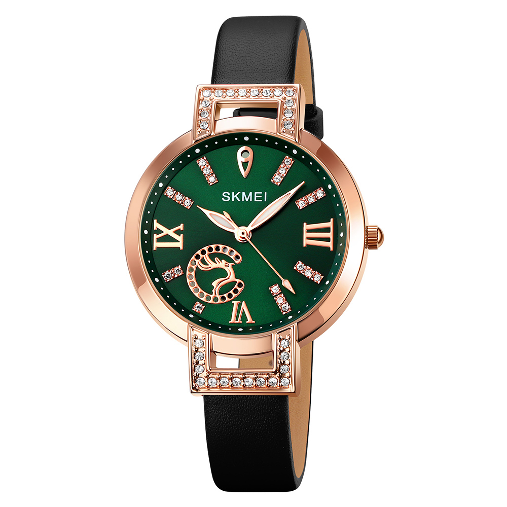 Жіночий годинник Skmei 1977GNBK Green-Black