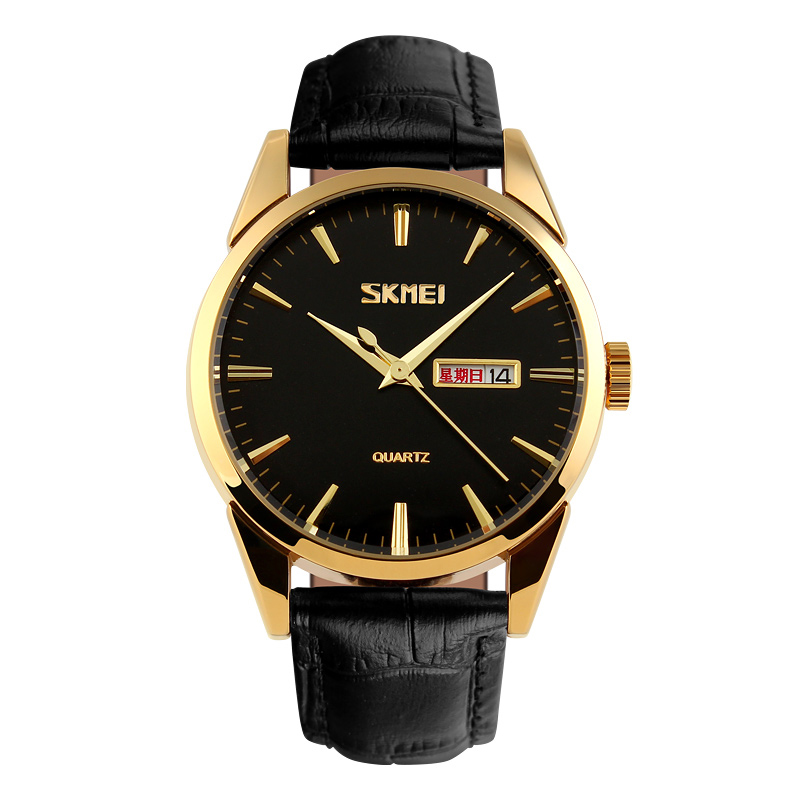 Чоловічий годинник Skmei 9073GDBK-B Gold-Black men