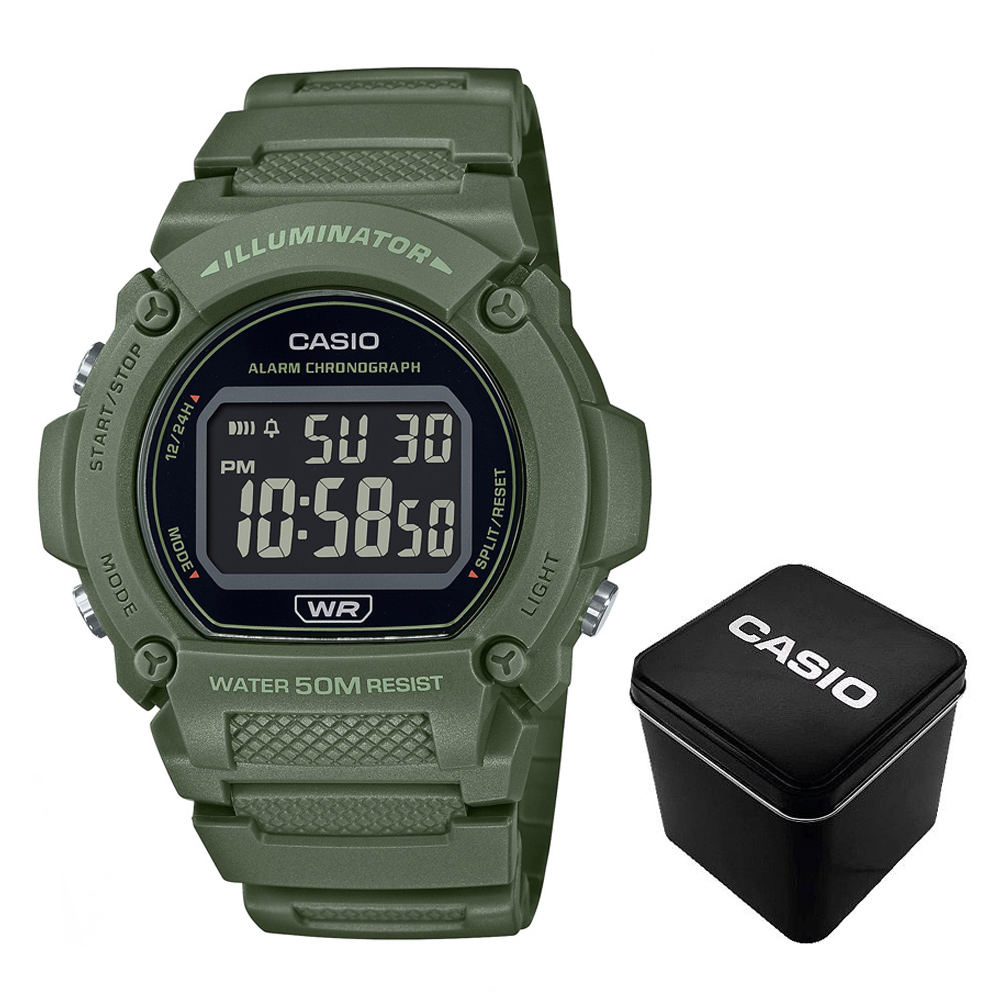 Чоловічий годинник Casio W-219HC-3B