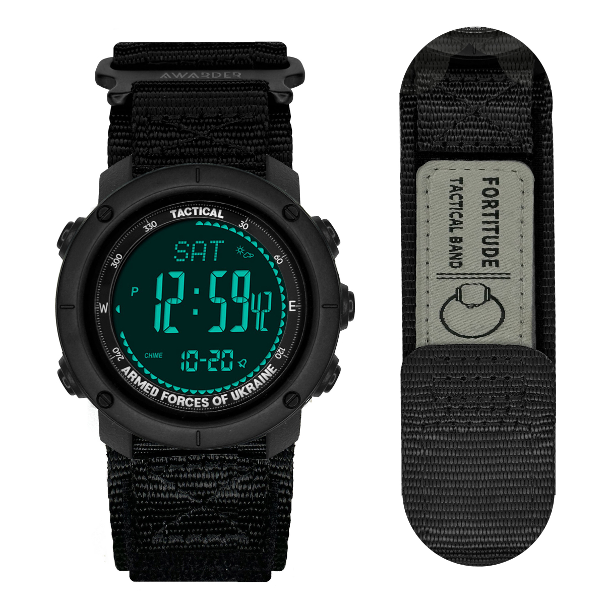 Чоловічий годинник Awarder 036 Nylon All Black