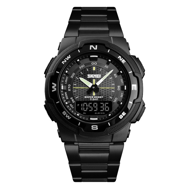 Чоловічий годинник Skmei 1370BKBK Black-Black